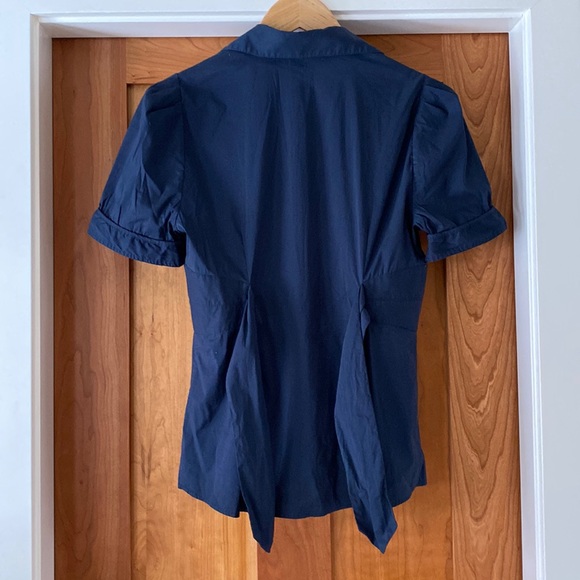 BCBGMaxAzria Navy Blouse - Picture 3 of 6
